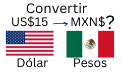 cuánto son 15 000 pesos mexicanos a dólares