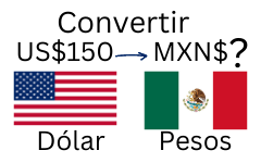 150 dólares a pesos mexicanos.¿Cuánto son 150 dólares en pesos mexicanos?