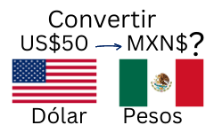 50 dólares a pesos mexicanos.¿Cuánto son 50 dólares en pesos mexicanos?
