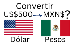 500 dólares a pesos mexicanos.¿Cuánto son 500 dólares en pesos mexicanos?