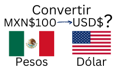 100 pesos mexicanos a dólares.¿Cuánto son 100 pesos mexicanos en dólares?