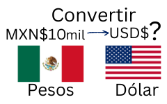 10000 pesos mexicanos a dólares.¿Cuánto son 10000 pesos mexicanos en dólares?
