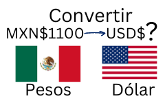 1100 pesos mexicanos a dólares.¿Cuánto son 1100 pesos mexicanos en dólares?