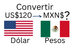 120 dólares a pesos mexicanos.¿Cuánto son 120 dólares en pesos mexicanos?