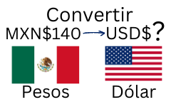 140 pesos mexicanos a dólares.¿Cuánto son 140 pesos mexicanos en dólares?