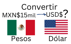 15 mil pesos mexicanos a dólares.¿Cuánto son 15 mil pesos mexicanos en dólares?