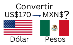 170 dólares a pesos mexicanos.¿Cuánto son 170 dólares en pesos mexicanos?