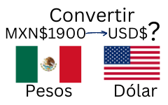 1900 pesos mexicanos a dólares.¿Cuánto son 1900 pesos mexicanos en dólares?