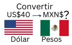 40 dólares a pesos mexicanos.¿Cuánto son 40 dólares en pesos mexicanos?