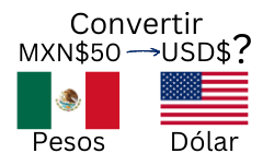 50 pesos mexicanos a dólares.¿Cuánto son 50 pesos mexicanos en dólares?