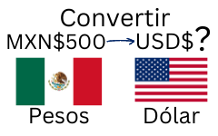 500 pesos mexicanos a dólares.¿Cuánto son 500 pesos mexicanos en dólares?