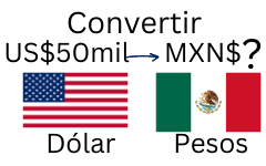 50 mil dólares a pesos mexicanos.¿Cuánto son 50 mil dólares en pesos mexicanos?