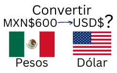600 pesos mexicanos a dólares.¿Cuánto son 600 pesos mexicanos en dólares?