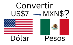 7 dólares a pesos mexicanos.¿Cuánto son 7 dólares en pesos mexicanos?