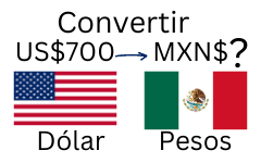 700 dólares a pesos mexicanos.¿Cuánto son 700 dólares en pesos mexicanos?