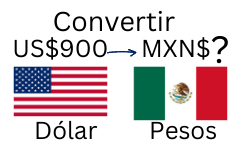 900 dólares a pesos mexicanos.¿Cuánto son 900 dólares en pesos mexicanos?