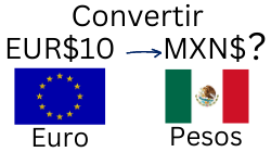 10 Euros a Pesos Mexicanos.¿Cuánto son 10 Euros en Pesos?
