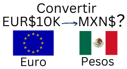 10000 Euros a Pesos Mexicanos.¿Cuánto son 10 Mil Euros en Pesos?