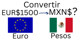 1500 Euros a Pesos Mexicanos.¿Cuánto son 1500 Euros en Pesos?
