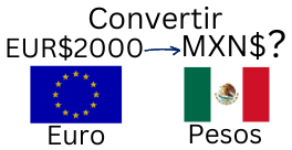 2000 Euros a Pesos Mexicanos.¿Cuánto son 2000 Euros en Pesos?