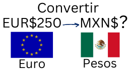 250 Euros a Pesos Mexicanos.¿Cuánto son 250 Euros en Pesos?