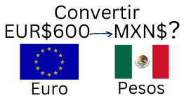600 Euros a Pesos Mexicanos.¿Cuánto son 640 Euros en Pesos?