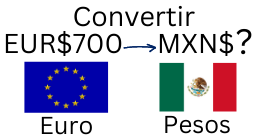 700 Euros a Pesos Mexicanos.¿Cuánto son 700 Euros en Pesos?