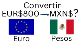 800 Euros a Pesos Mexicanos.¿Cuánto son 800 Euros en Pesos?