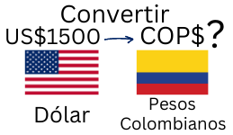 1500 Dólares a Pesos Colombianos.¿Cuánto son 1500 Dólares en Pesos Colombianos?