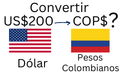 200 Dólares a Pesos Colombianos.¿Cuánto son 200 Dólares en Pesos Colombianos?