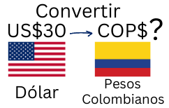 30 Dólares a Pesos Colombianos.¿Cuánto son 30 Dólares en Pesos Colombianos?