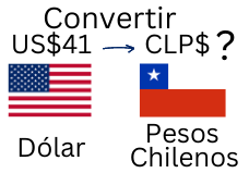 41 Dólares a Pesos Chilenos.¿Cuánto son 41 Dólares en Pesos Chilenos?