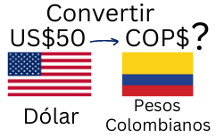 50 Dólares a Pesos Colombianos.¿Cuánto son 50 Dólares en Pesos Colombianos?