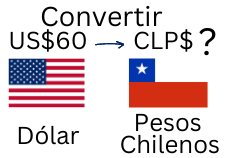 60 Dólares a Pesos Chilenos.¿Cuánto son 60 Dólares en Pesos Chilenos?