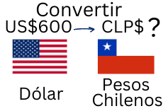 600 Dólares a Pesos Chilenos.¿Cuánto son 600 Dólares en Pesos Chilenos?