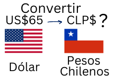 65 Dólares a Pesos Chilenos.¿Cuánto son 65 Dólares en Pesos Chilenos?