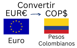 Convertir Euros a Pesos Colombianos