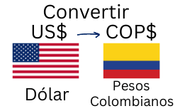 Convertir Dólar a Pesos Colombianos