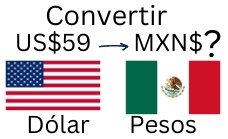 59 dólares a pesos mexicanos.¿Cuánto son 59 dólares en pesos?